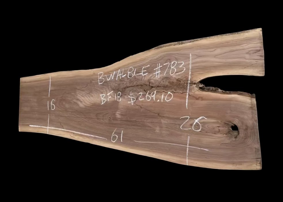Black Walnut 8/4 Live Edge #783