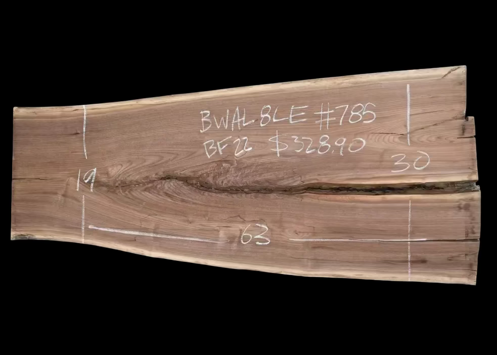 Black Walnut 8/4 Live Edge #785