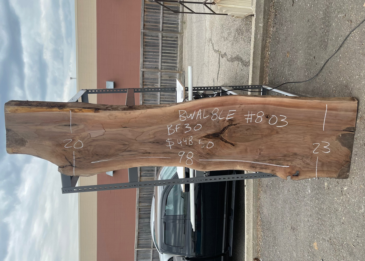 Black Walnut 8/4 Live Edge #803