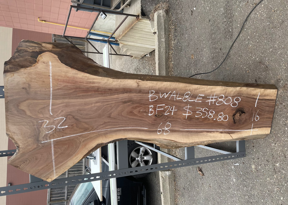 Black Walnut 8/4 Live Edge #808