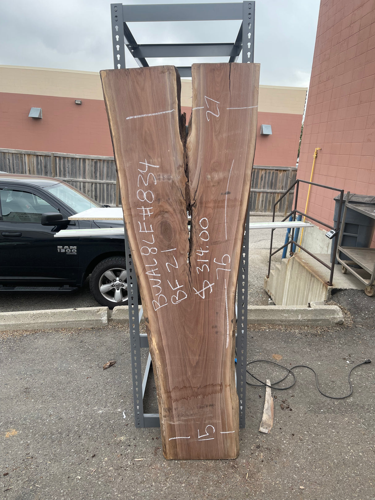 Black Walnut 8/4 Live Edge #834