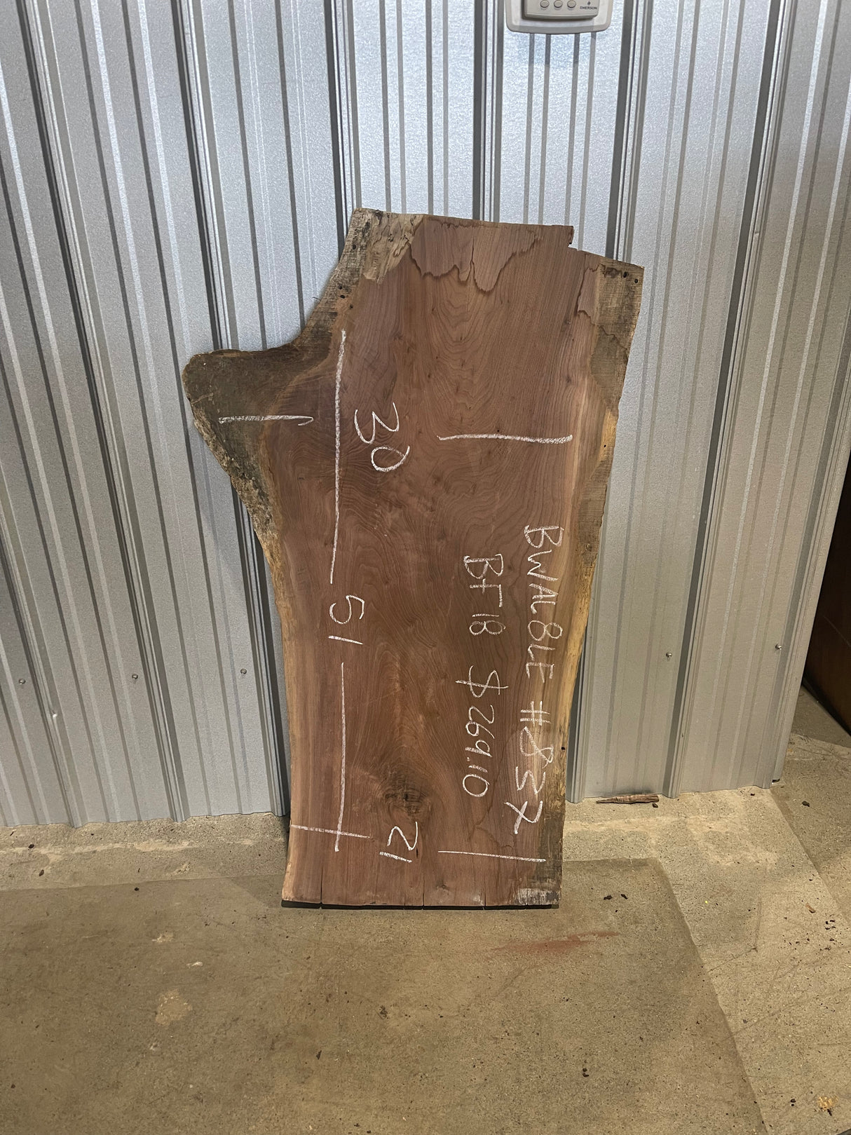 Black Walnut 8/4 Live Edge #837