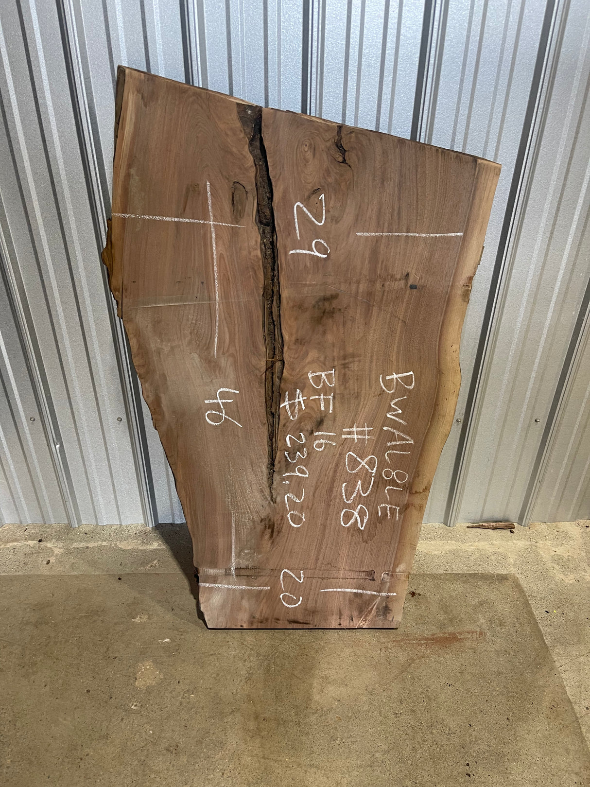 Black Walnut 8/4 Live Edge #838