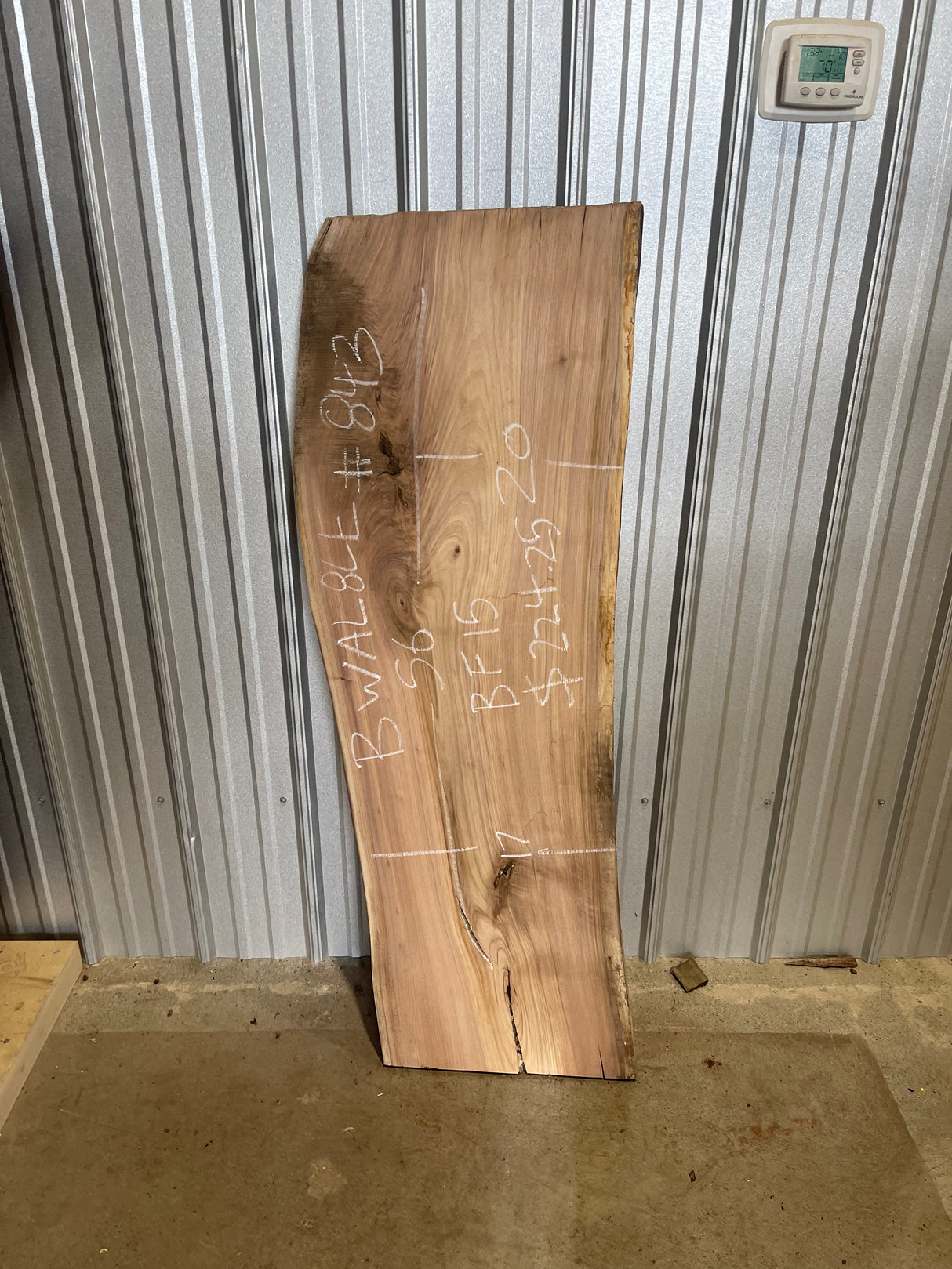 Black Walnut 8/4 Live Edge #843