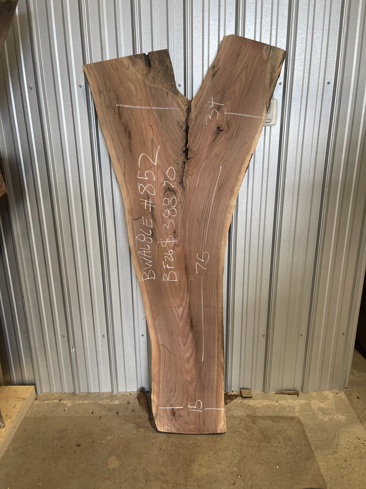 Black Walnut 8/4 Live Edge #852