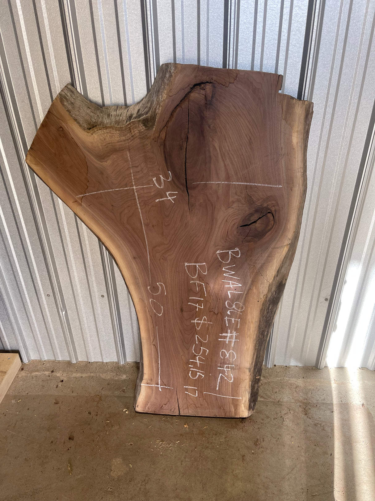 Black Walnut 8/4 Live Edge #842