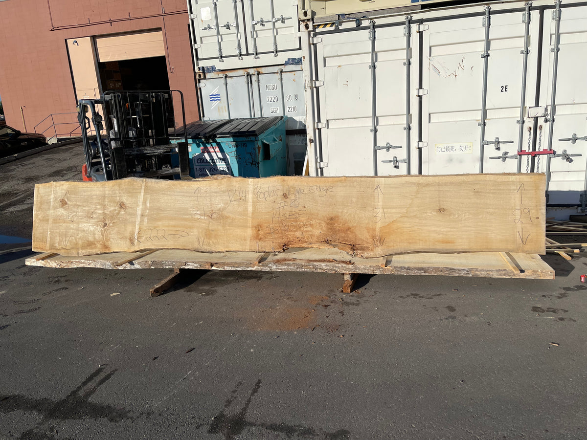 Poplar 12/4 Live Edge #005