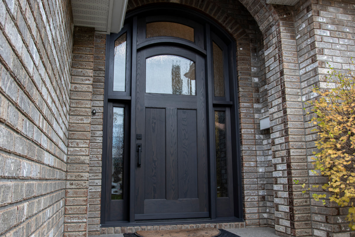 Ash Arch Top Exterior Door