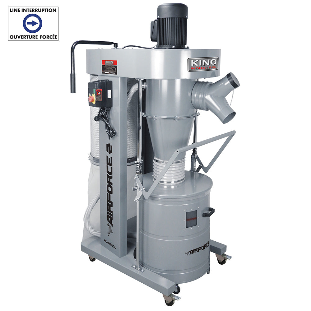 2 HP, 1070 CFM Cyclone Dust Collector