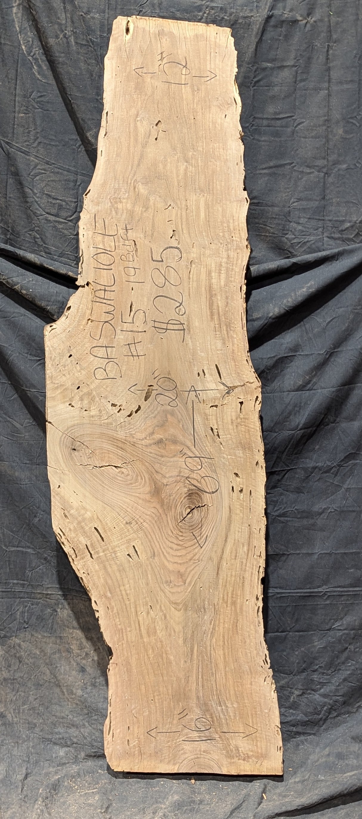 Bastogne Walnut 10/4 Live Edge #015