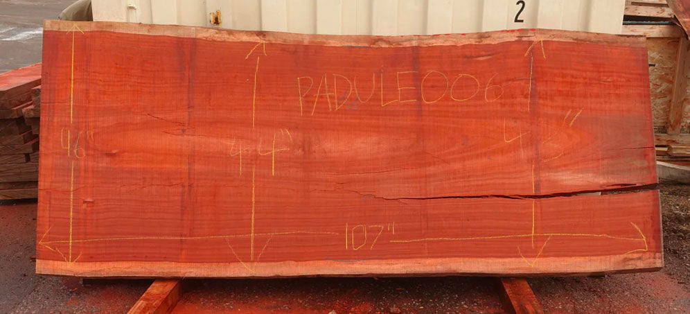 Padauk LIve Edge Slab #006