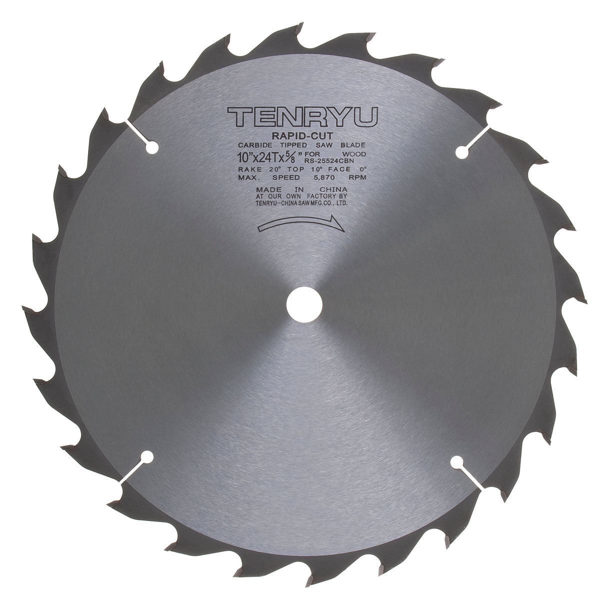 Rapid Cut Saw Blade - 10", 24T