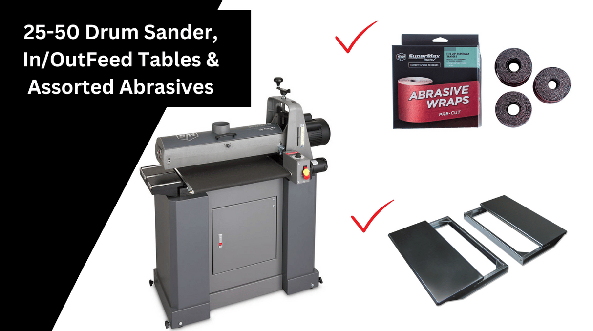 25-50 Drum Sander with Closed Stand Package