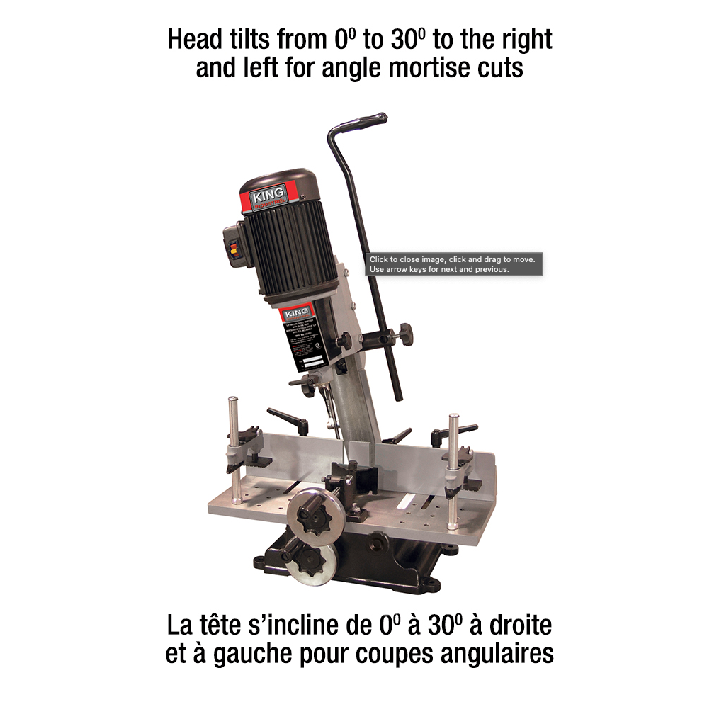 5/8" Hollow Chisel Mortiser with Tilting Head