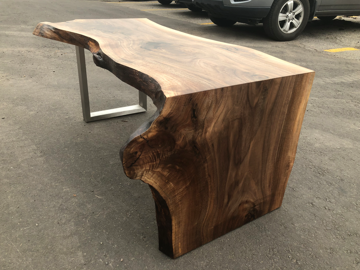 Black Walnut Waterfall Coffee Table