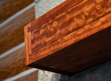 Bubinga Fireplace Mantel