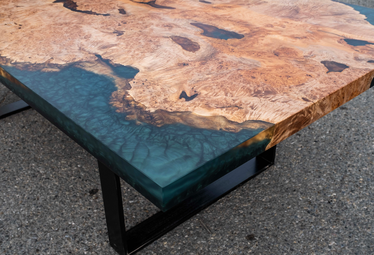 Maple Burl Dining Table