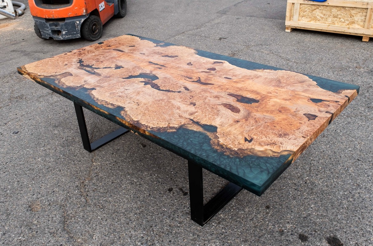 Maple Burl Dining Table