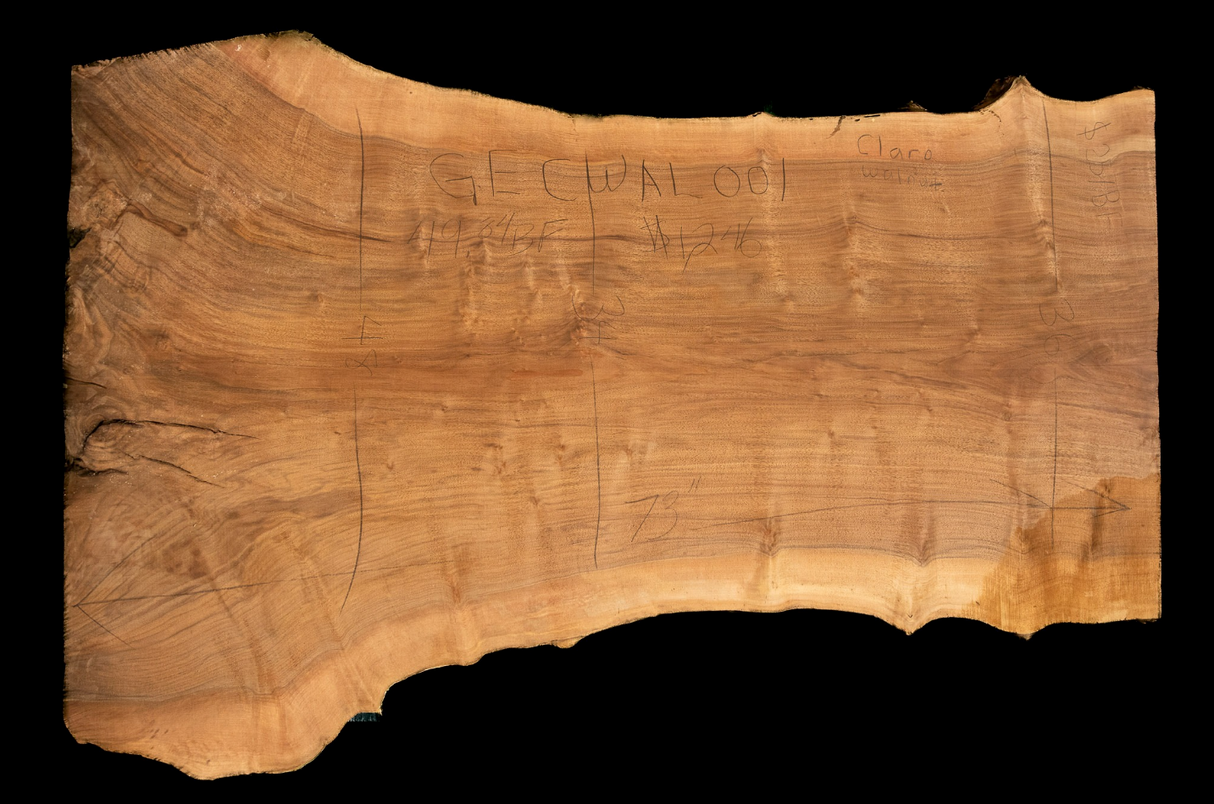 Grafted English-Claro Walnut Live Edge #001