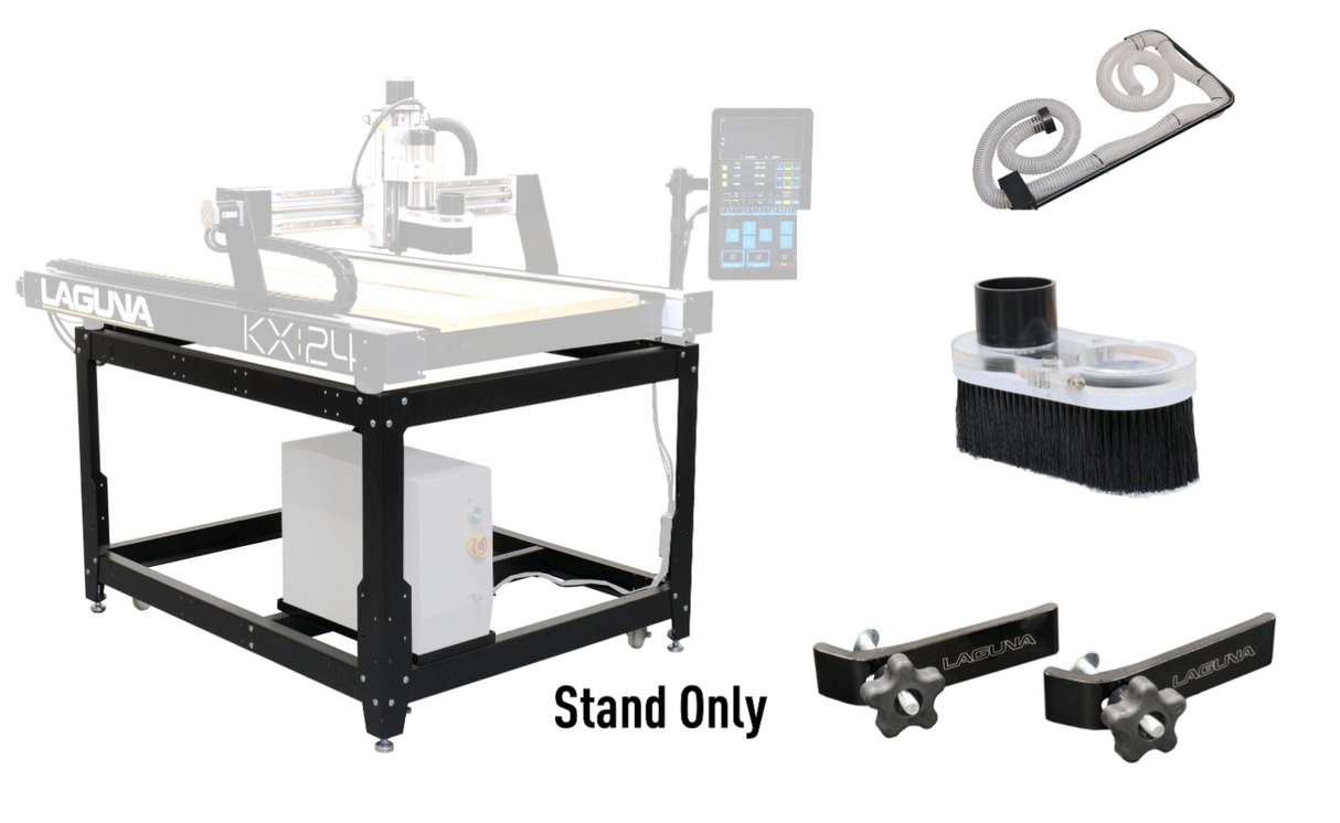 KX:24 BUNDLE: V Carve Pro, Mobile Stand, Overhead Dust Kit, Dust Shoe, 2 Clamps, LED Light