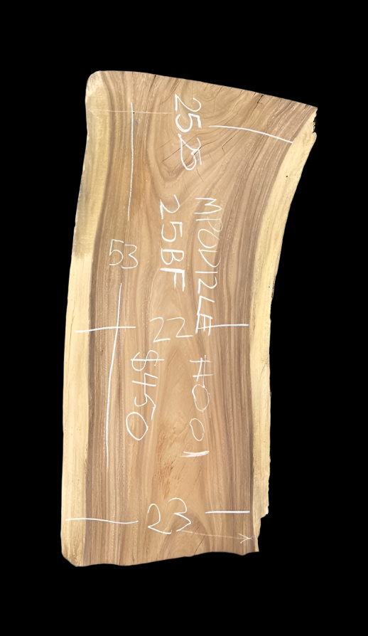 Monkey Pod Slab 12/4 Live Edge #001