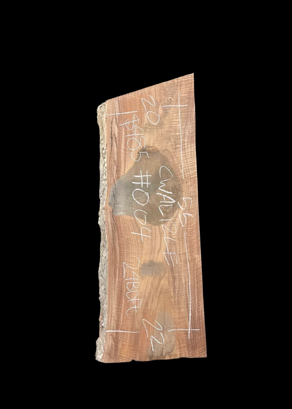 Claro Walnut 12/4 Live Edge #004