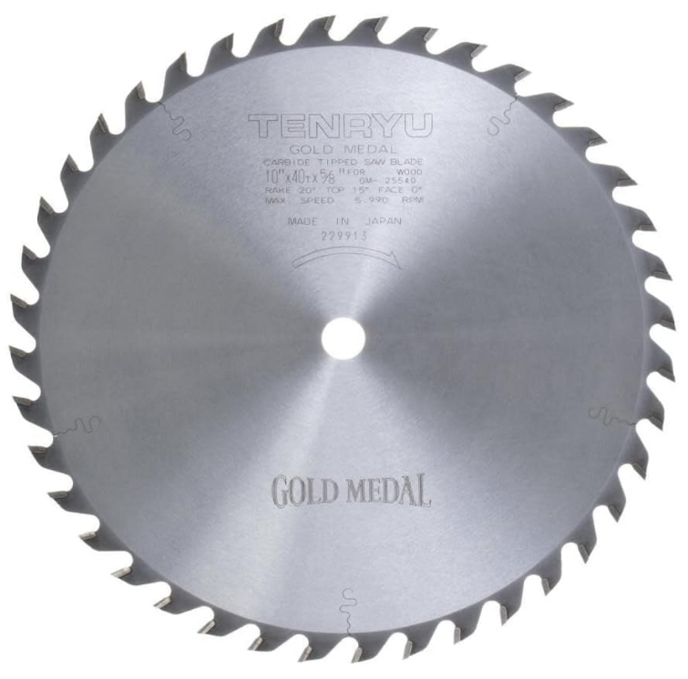 10" Gold Medal, Industrial Combination Blade, 40T
