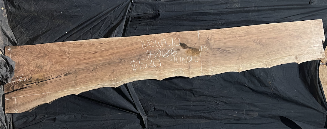 Bastogne Walnut 10/4 Live Edge #006