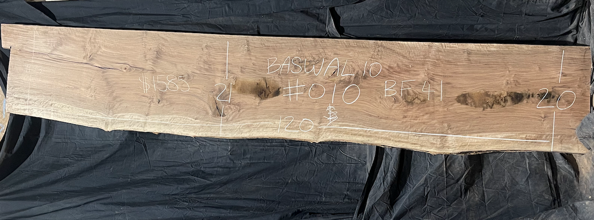 Bastogne Walnut 10/4 Live Edge #010