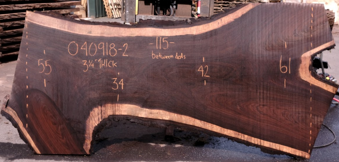 Black Walnut Live Edge #040918-2