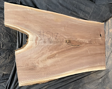 Black Walnut 10/4 Live Edge #517