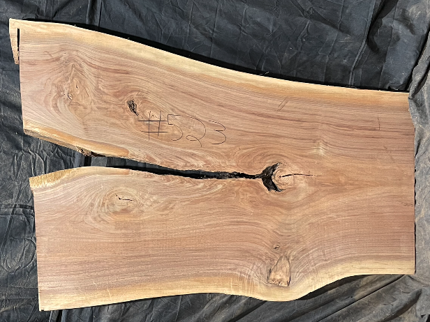 Black Walnut 10/4 Live Edge #523