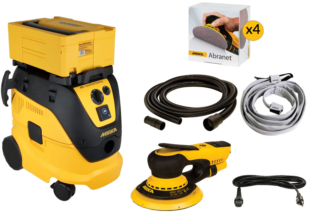 Mirka DEROS Electric Sander & Dust Extractor Kit