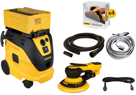 Mirka DEROS Electric Sander & Dust Extractor Kit