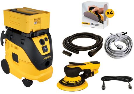 Mirka DEROS Electric Sander & Dust Extractor Kit
