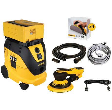 Mirka DEROS Electric Sander & Dust Extractor Kit