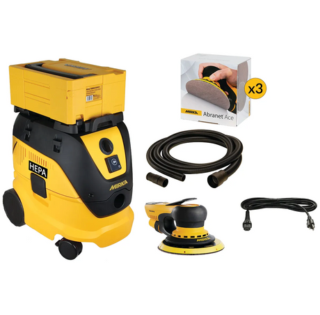 Mirka DEROS Electric Sander & Dust Extractor Kit