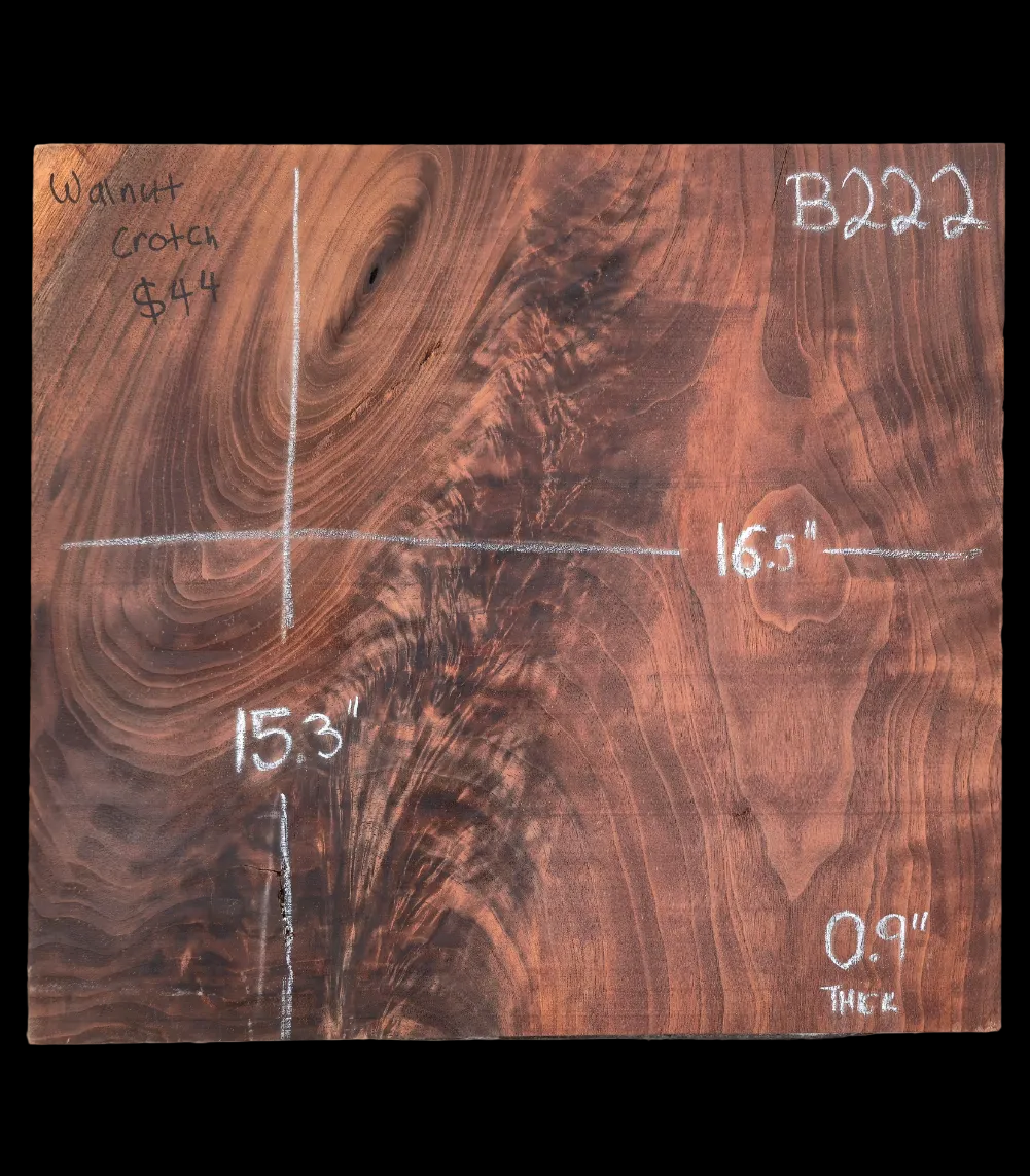 Figured Walnut - B222