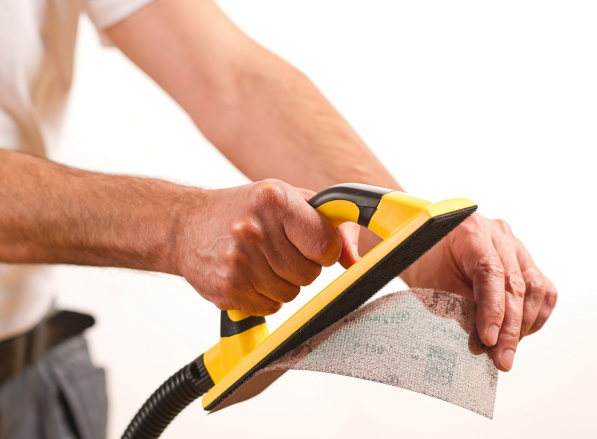 Mirka Dust Free Handy Block Kit - 3x9" Grip W/Hose + 5 Abranet sheets