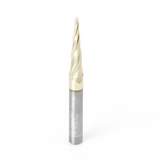 46282 CNC 2D and 3D Carving Tapered Up-Cut Spiral Router Bit
