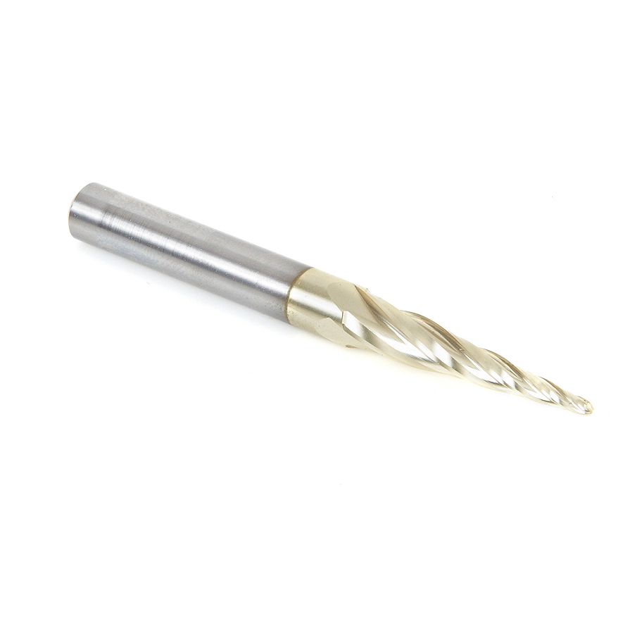 46282 CNC 2D and 3D Carving Tapered Up-Cut Spiral Router Bit