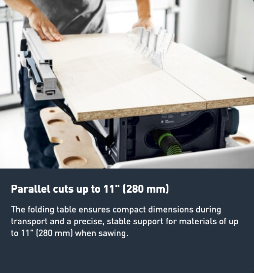 Cordless Table Saw - CSC SYS 50 EB-Basic