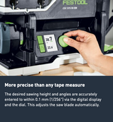 Cordless Table Saw - CSC SYS 50 EB-Basic