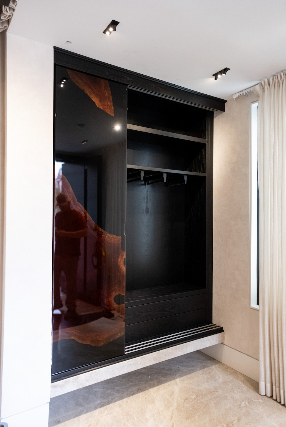 Bubinga Coat Closet
