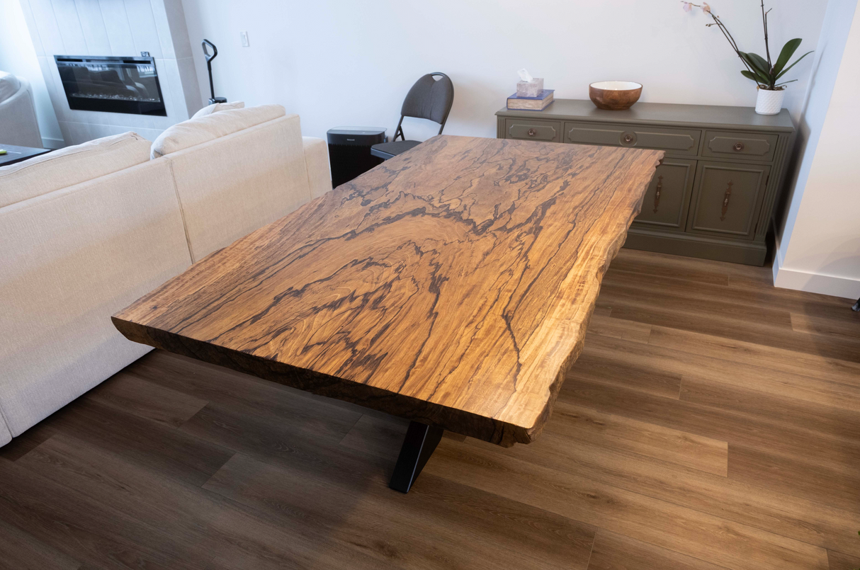 Brown Ebony Dining Table