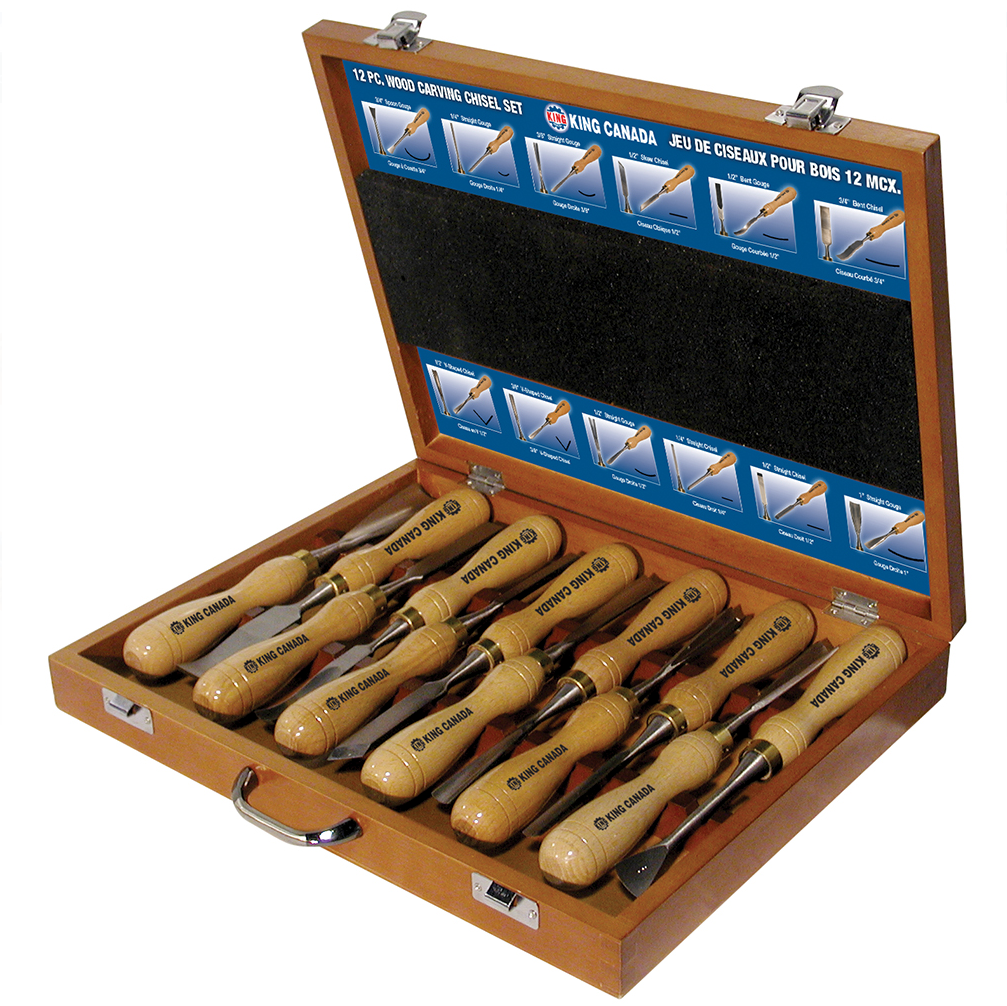 Wood Carving Chisel Set - 12 piece