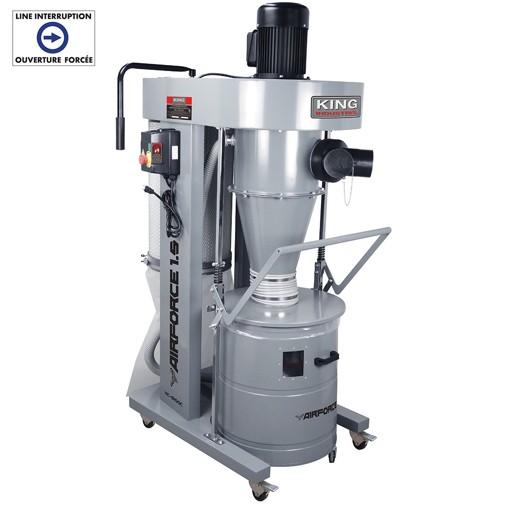 1.5 HP, 988 CFM Cyclone Dust Collector