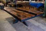 Bastogne Walnut Gaming Table