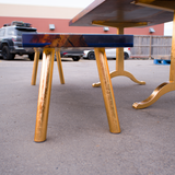Claro Walnut Table & Bench