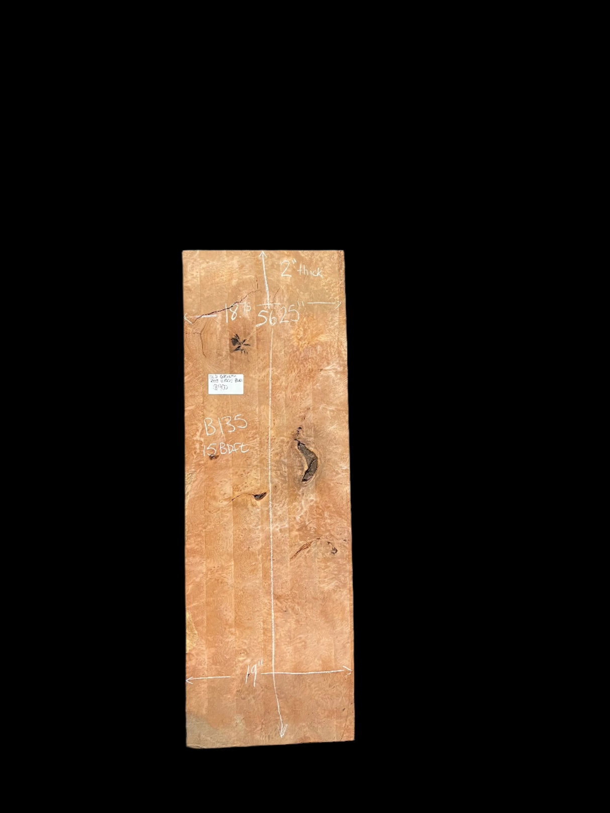 Old Growth Redwood Slab B135